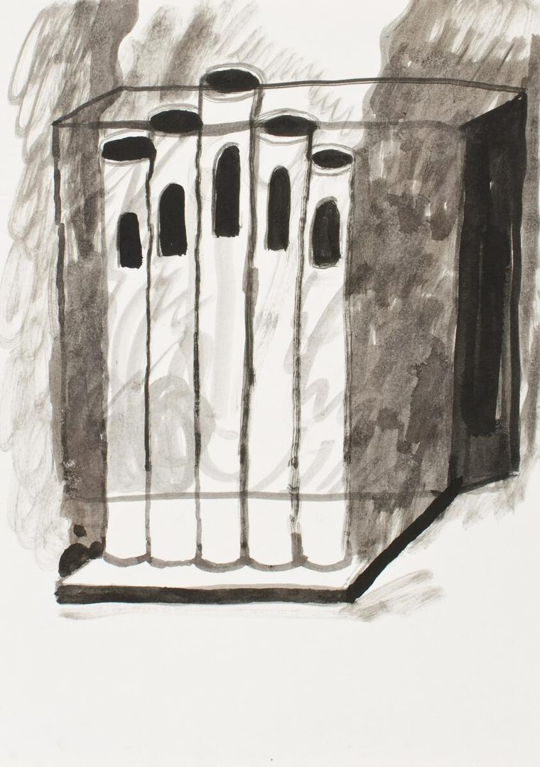 Töne, 2011, Tusche auf Papier / Ink on paper, 29,7x21 cm